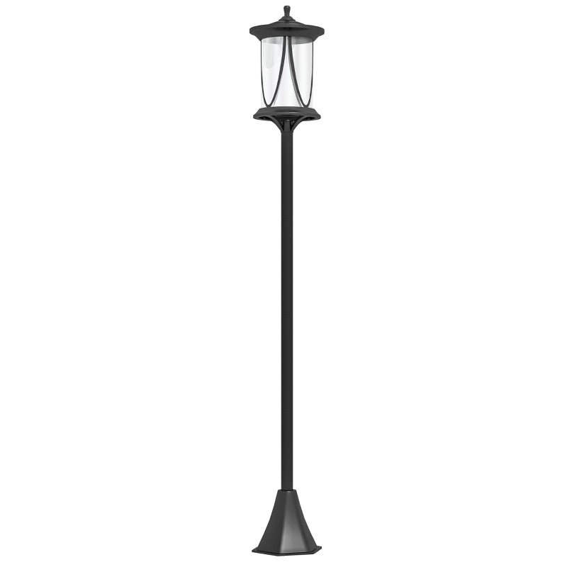 Cool White 1.3m LED Solar Lamp Post Light for Outdoor Spaces