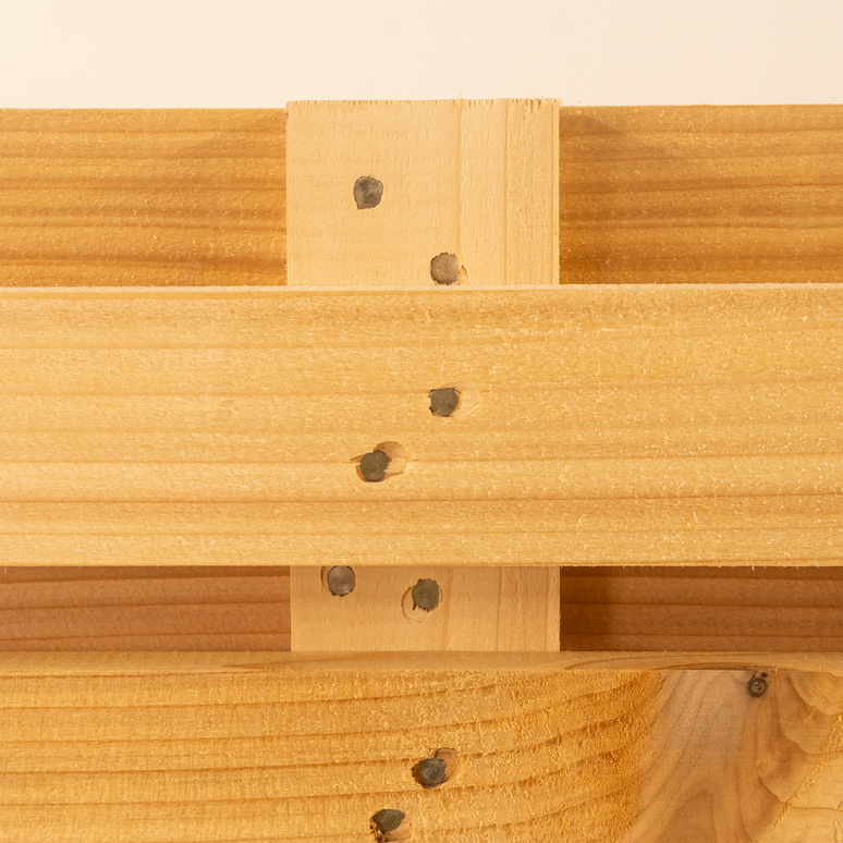 Double Sided Planed Cedar or Larch Slatted Fence Panel Horizontal Garden Privacy Screen