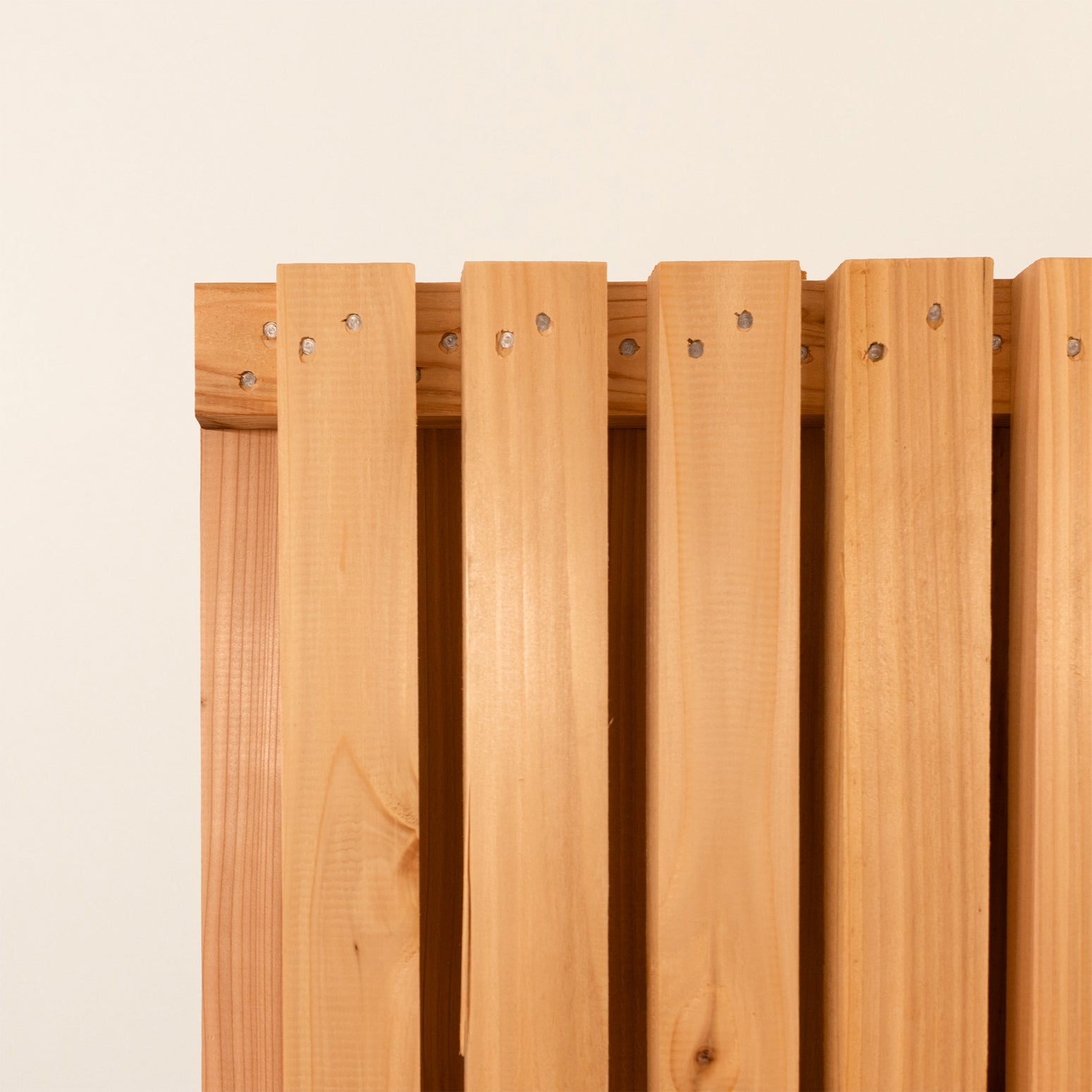 Double Sided PSE Slatted Fence Panel for Modern Garden Screening and Fencing