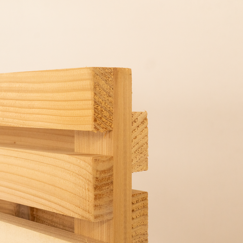 Double Sided Planed Cedar or Larch Slatted Fence Panel Horizontal Garden Privacy Screen