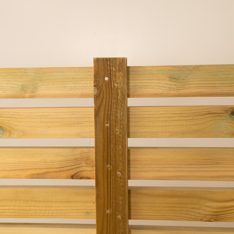 Treated PSE Slatted Panel Pressure Treated Redwood Modern Garden Fence