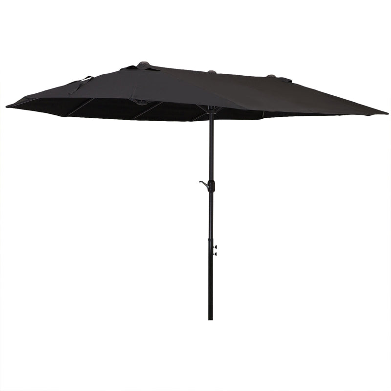 Black 4.6m Canopy Parasol