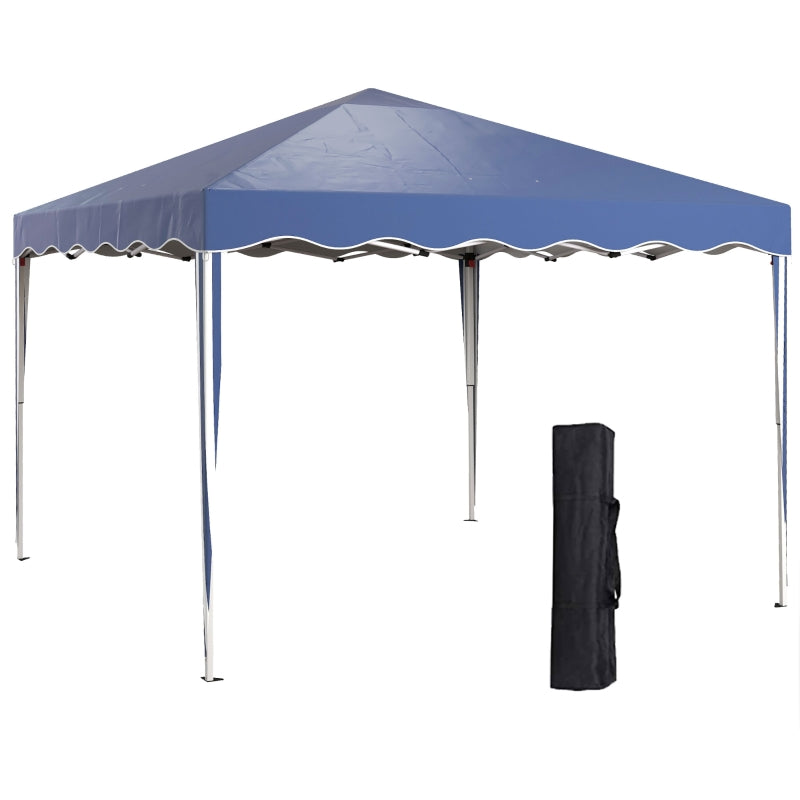 Blue Adjustable Height Pop-Up Gazebo with Bag