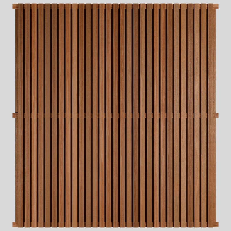 Canadian Cedar Slatted Fence Panels Double Sided – Premium Timber Garden Fencing Panels