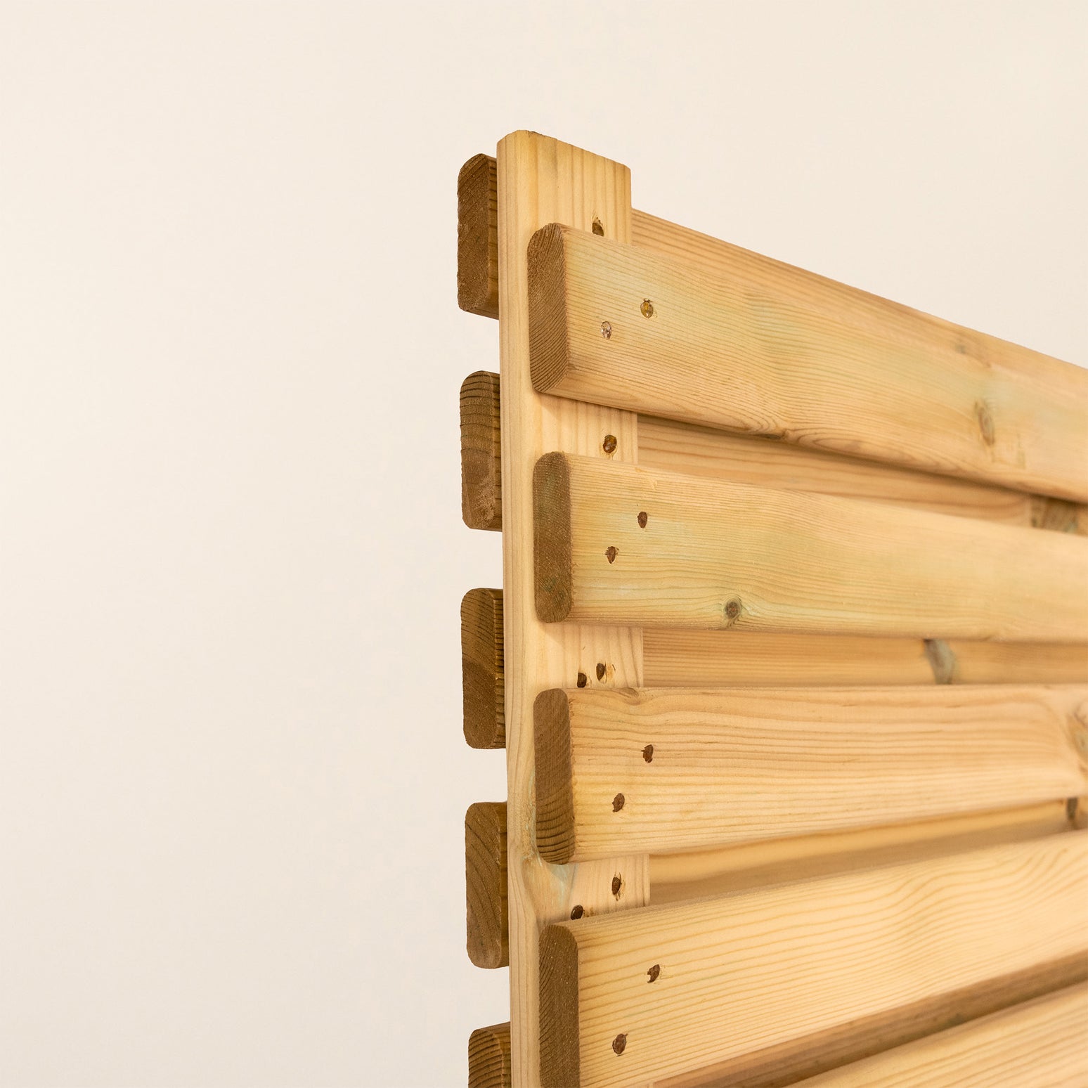 Double Sided Planed Slatted Timber Fence Panel for Modern Garden Design