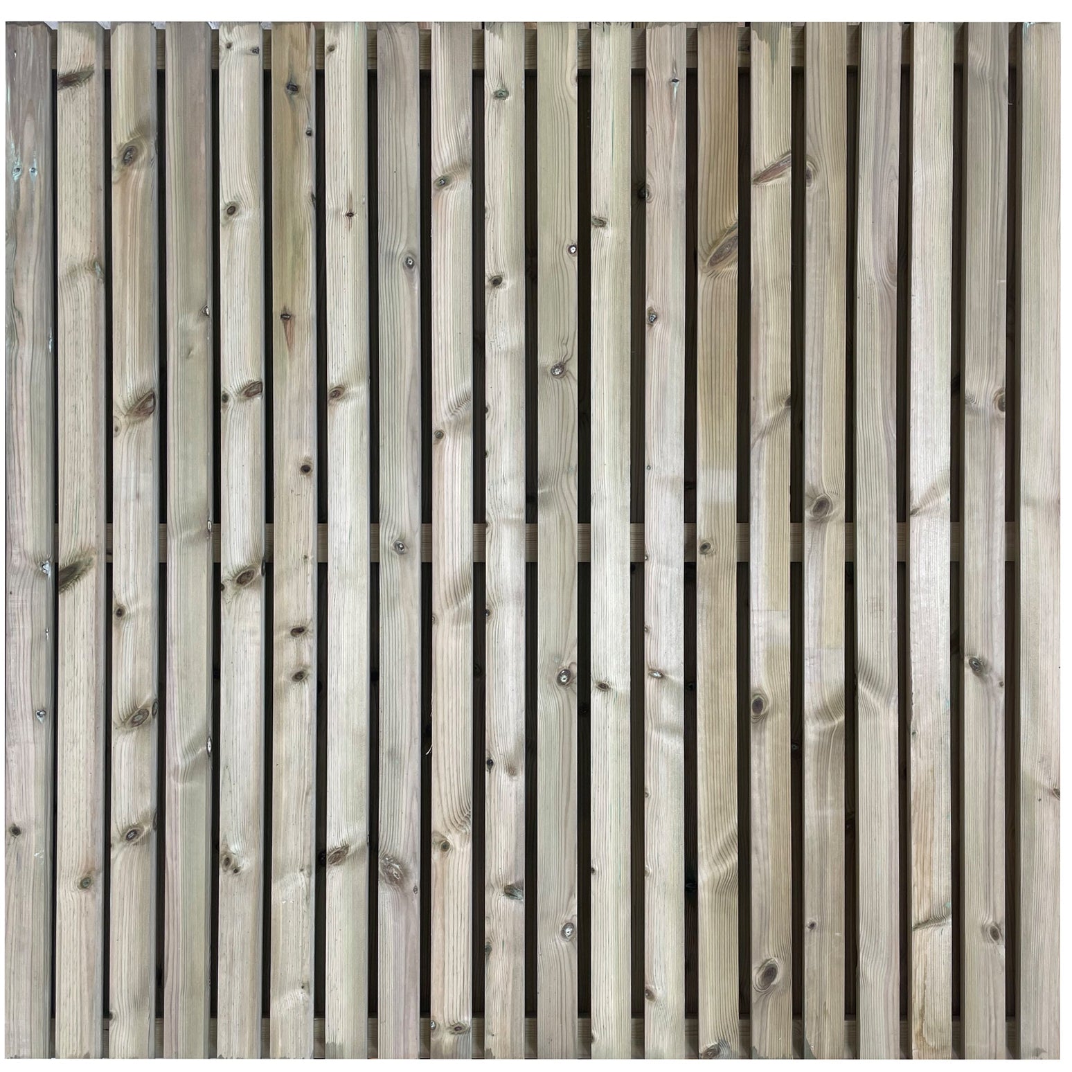 Double Sided PSE Slatted Fence Panel Vertical Pressure Treated Screen