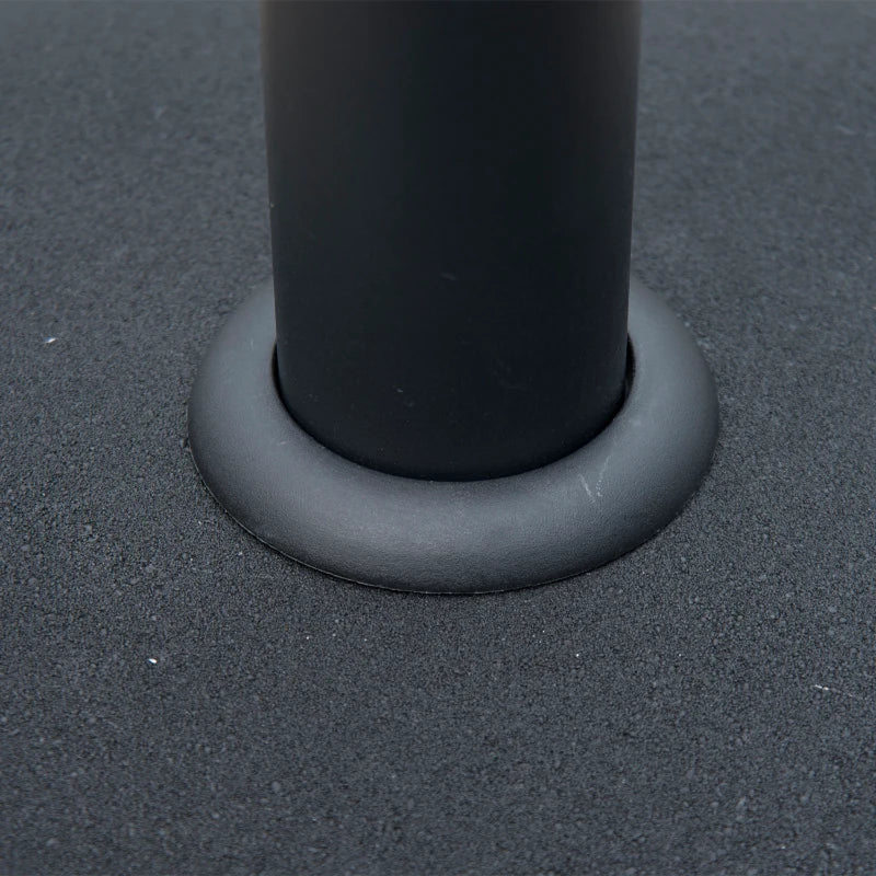 Black Round Concrete Umbrella Base 25kgs - Patio Outdoor Stand