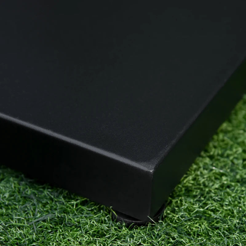 Adjustable Black Steel Square Parasol Stand Base for Garden Patio Umbrella