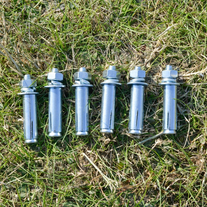 3m x 3m Lean-to Cream White Pergola With Grey Frame