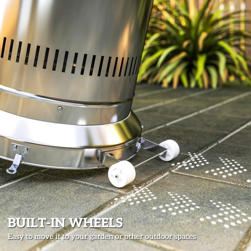 11kW Adjustable Heat Gas Patio Heater - Outdoor Heating for Patios, Gardens, and Decks