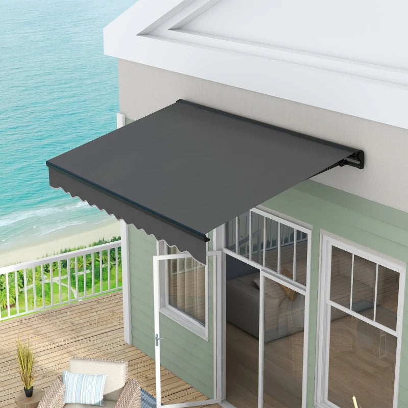 3m x 2m Dark Grey Electric Awning Canopy