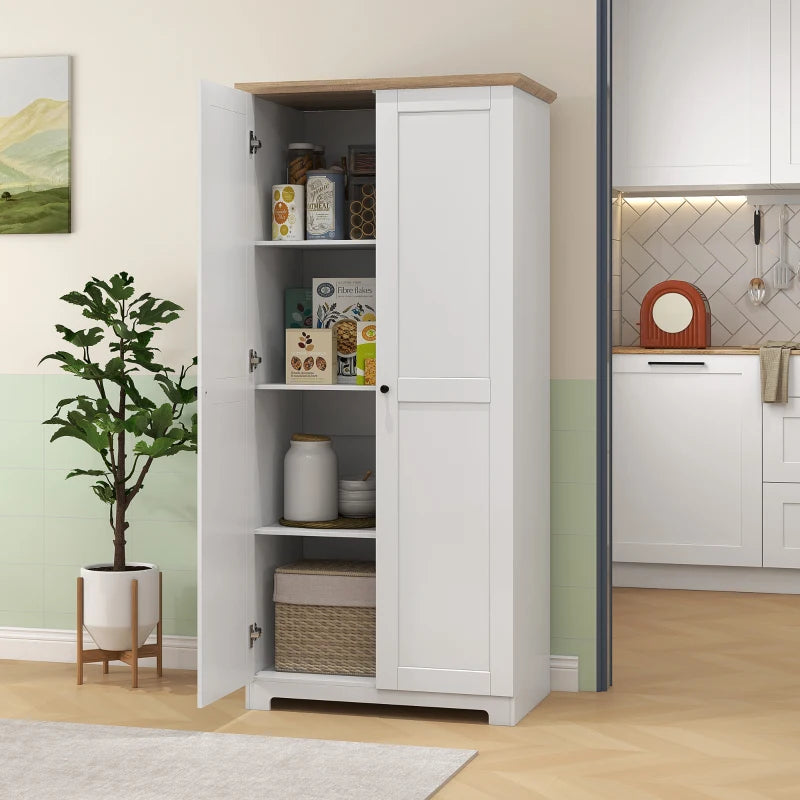 Modern 172cm Freestanding Kitchen Cupboard with Doors and Shelves for Dining Room Storage