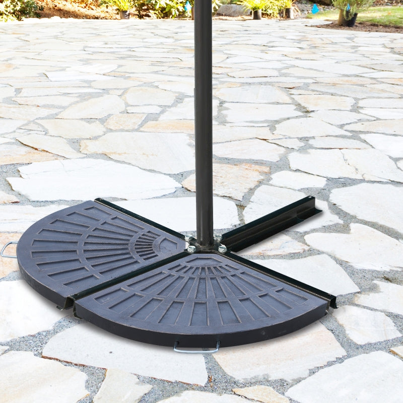Bronze 28kg Resin Cantilever Parasol Base Set