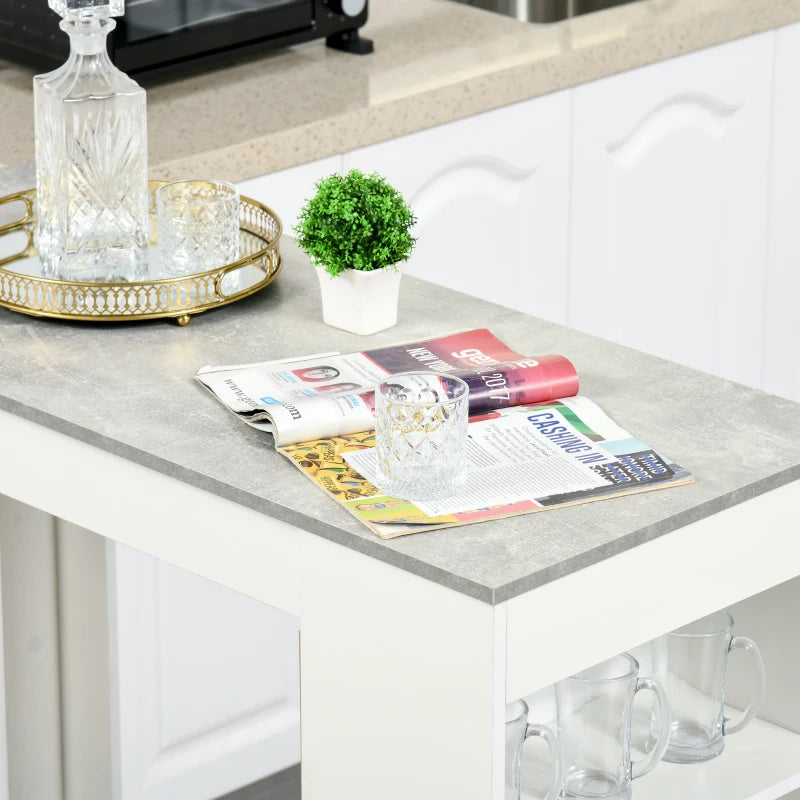 Stylish Grey Bar Table with 4-Tier Storage Shelf - Perfect for Kitchen, Dining Room & Living Room