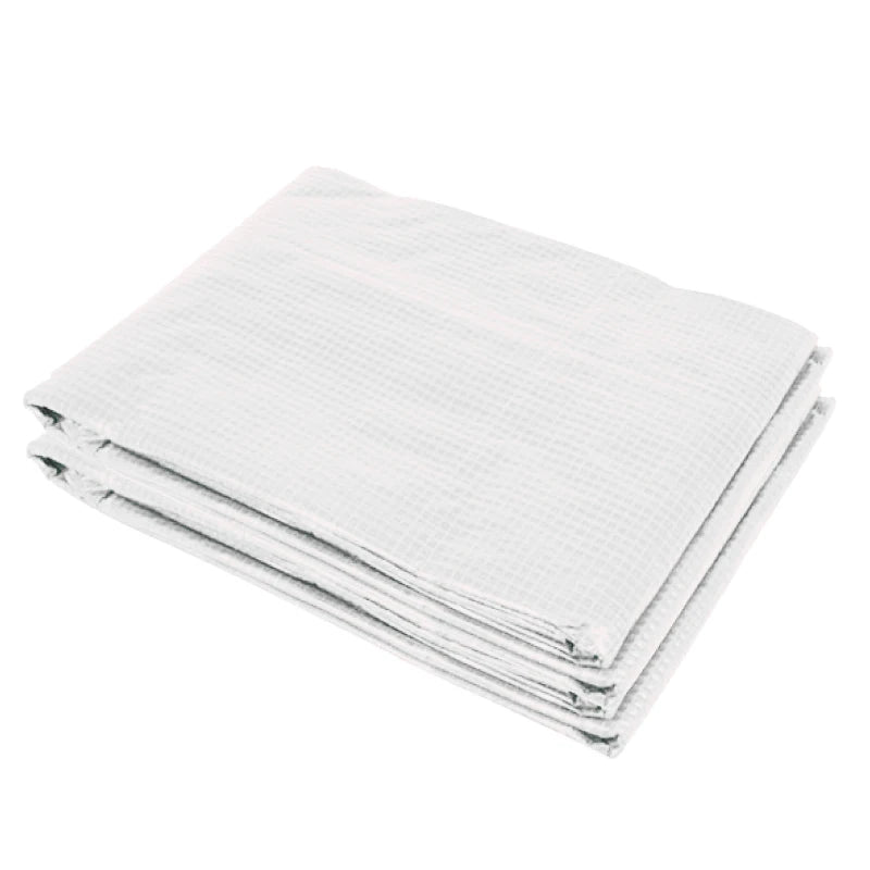 White Walk-In Greenhouse Cover 4.5x3x2m - Plant Growhouse Replacement
