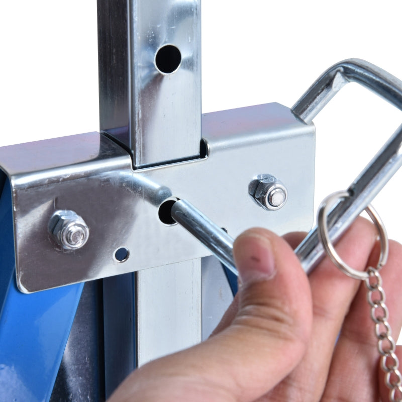 Blue Adjustable Telescopic Builders Trestle for DIY Projects