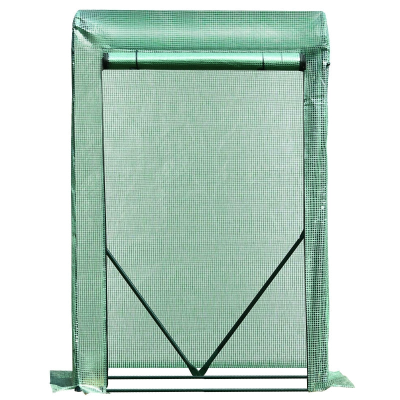 Greenhouse Plant Cover with Zipper - 100x50x150cm Green