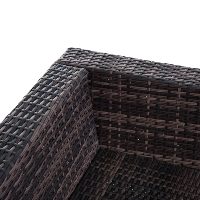 6 Piece Rattan Sofa Set With Coffee Table