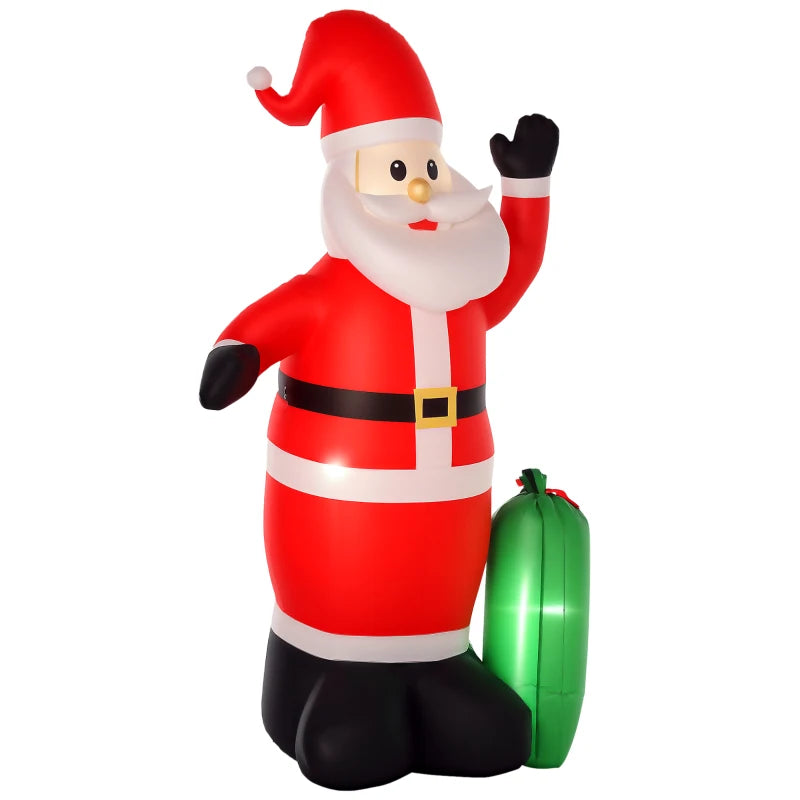7.5ft Inflatable Christmas Santa Claus with LED Lights - Air Blown Holiday Yard Decoration for Outdoor Festive Decor