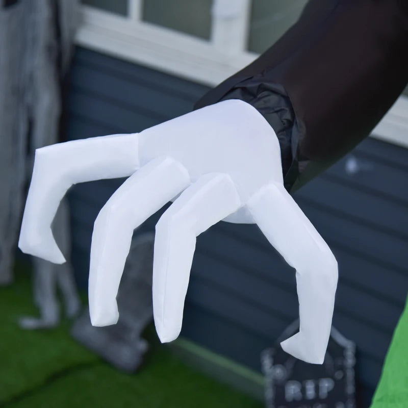 Halloween Inflatable Pumpkin Ghost with LED Lights - Scary Ghoul Outdoor Decor for Kids Party Theme Display