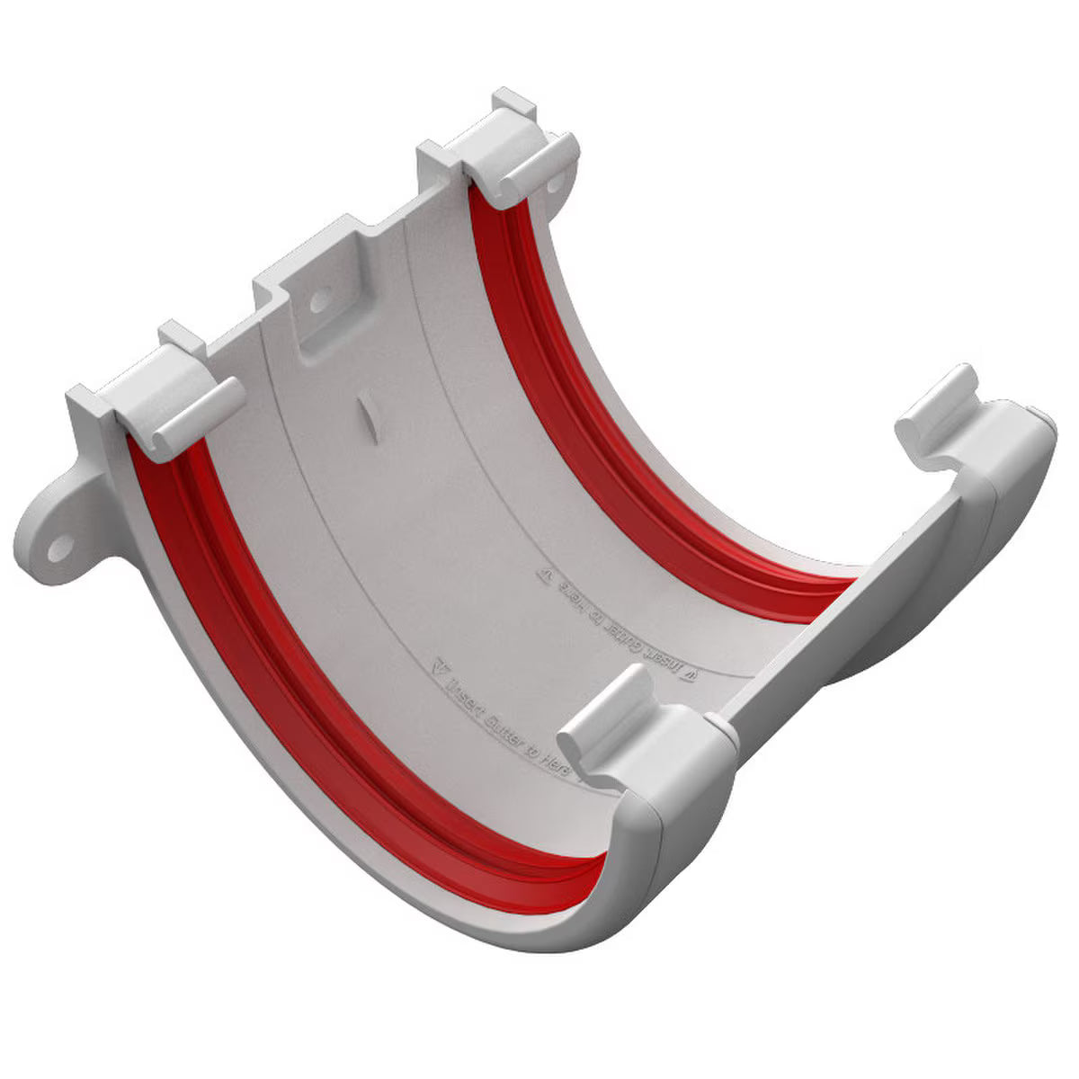 Freefoam Freeflow 116mm Deepflow Gutter Gutter Union Bracket - White