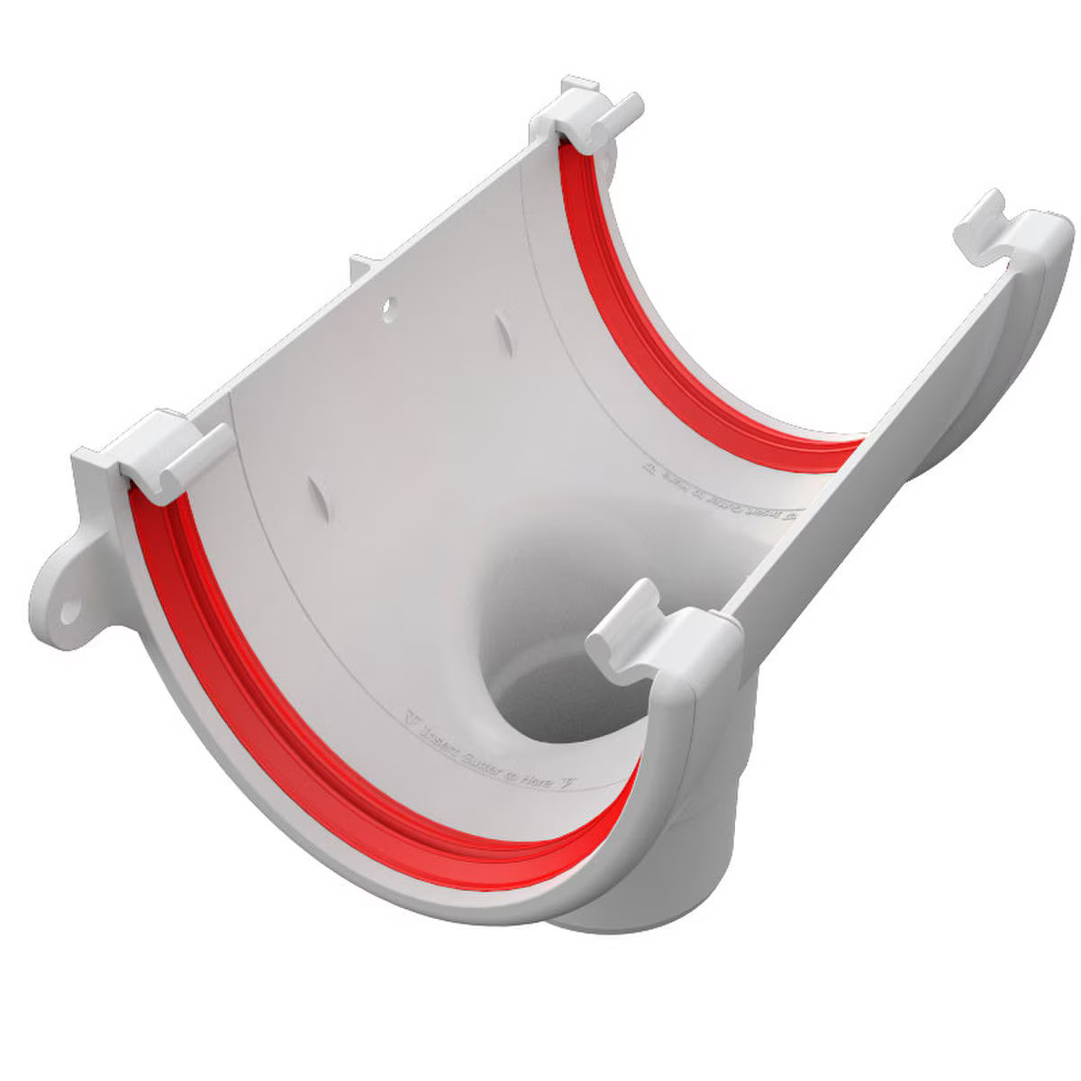 Freefoam Freeflow 116mm Deepflow Gutter Running Outlet - White