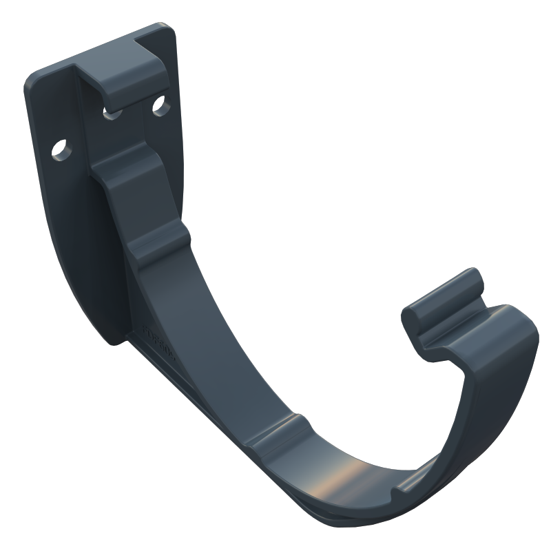 Freefoam Freeflow 116mm Deepflow Gutter Fascia Bracket - Cast Iron Black