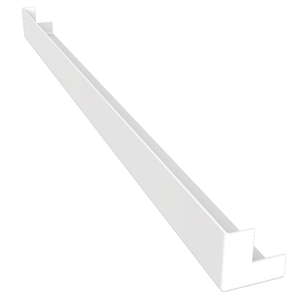 Freefoam 600mm Flat uPVC Fascia External Corner Trim – White
