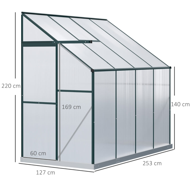 Lean-to Greenhouse - Green