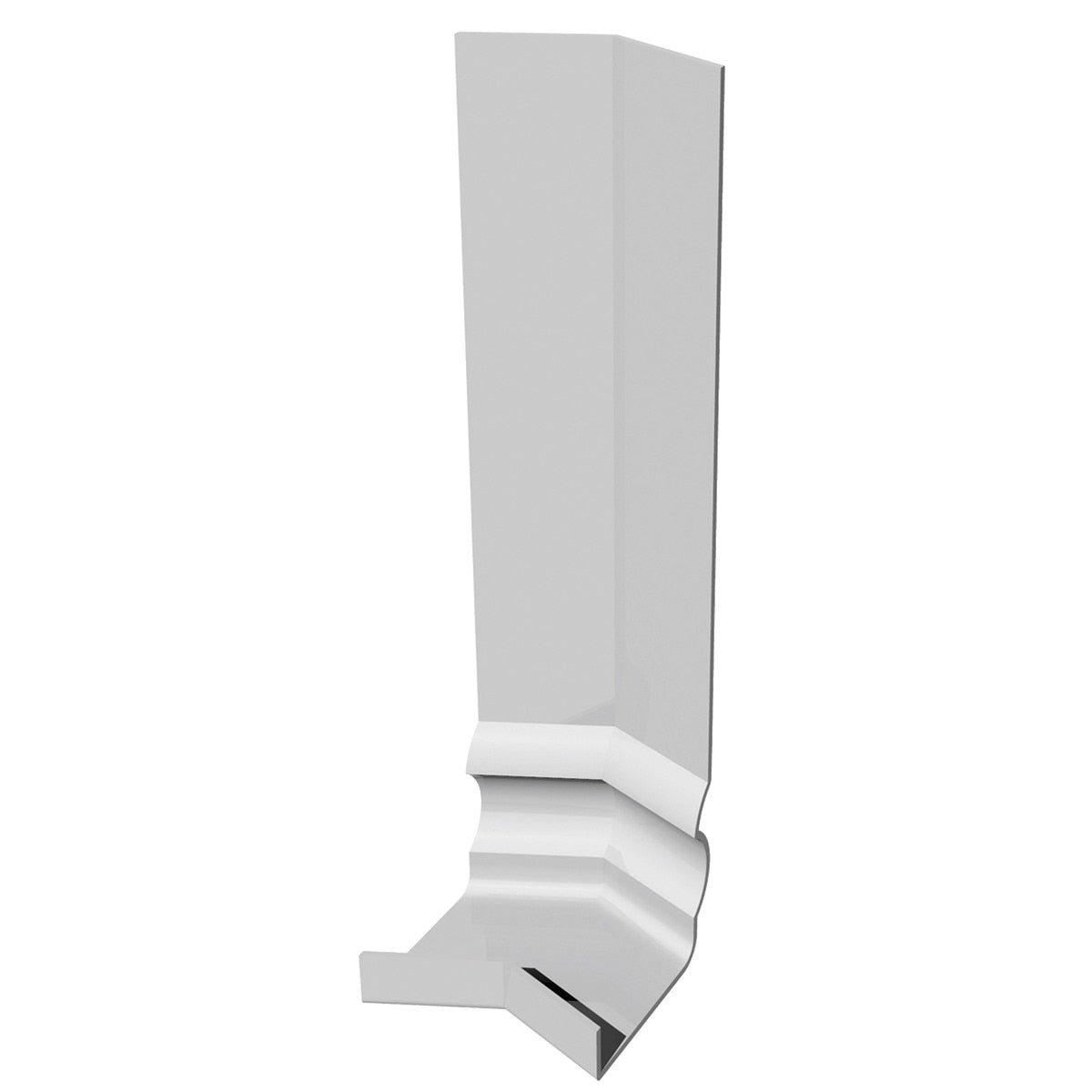 Freefoam 300mm 135 Degree Ogee uPVC Fascia External Corner Trim – Angled Decorative Roofline Corner – White