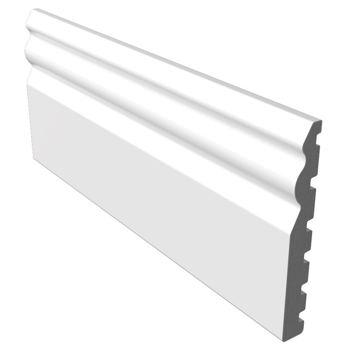 Freefoam Ogee 125mm Skirting Board - 5m - White
