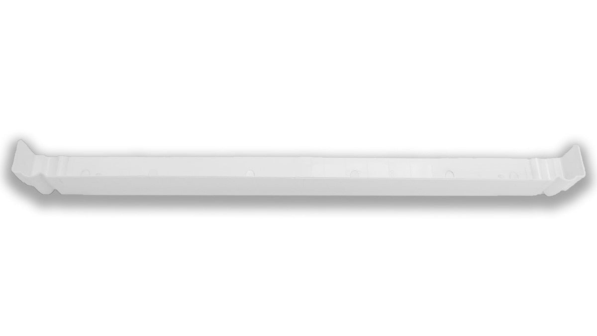 Freefoam 600mm Double-Ended Ogee uPVC Fascia External Corner Trim – Deep Roofline Corner – White