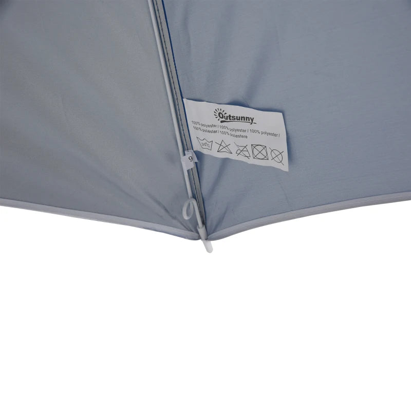 Blue Beach Fishing Umbrella with Sides and Carry Bag