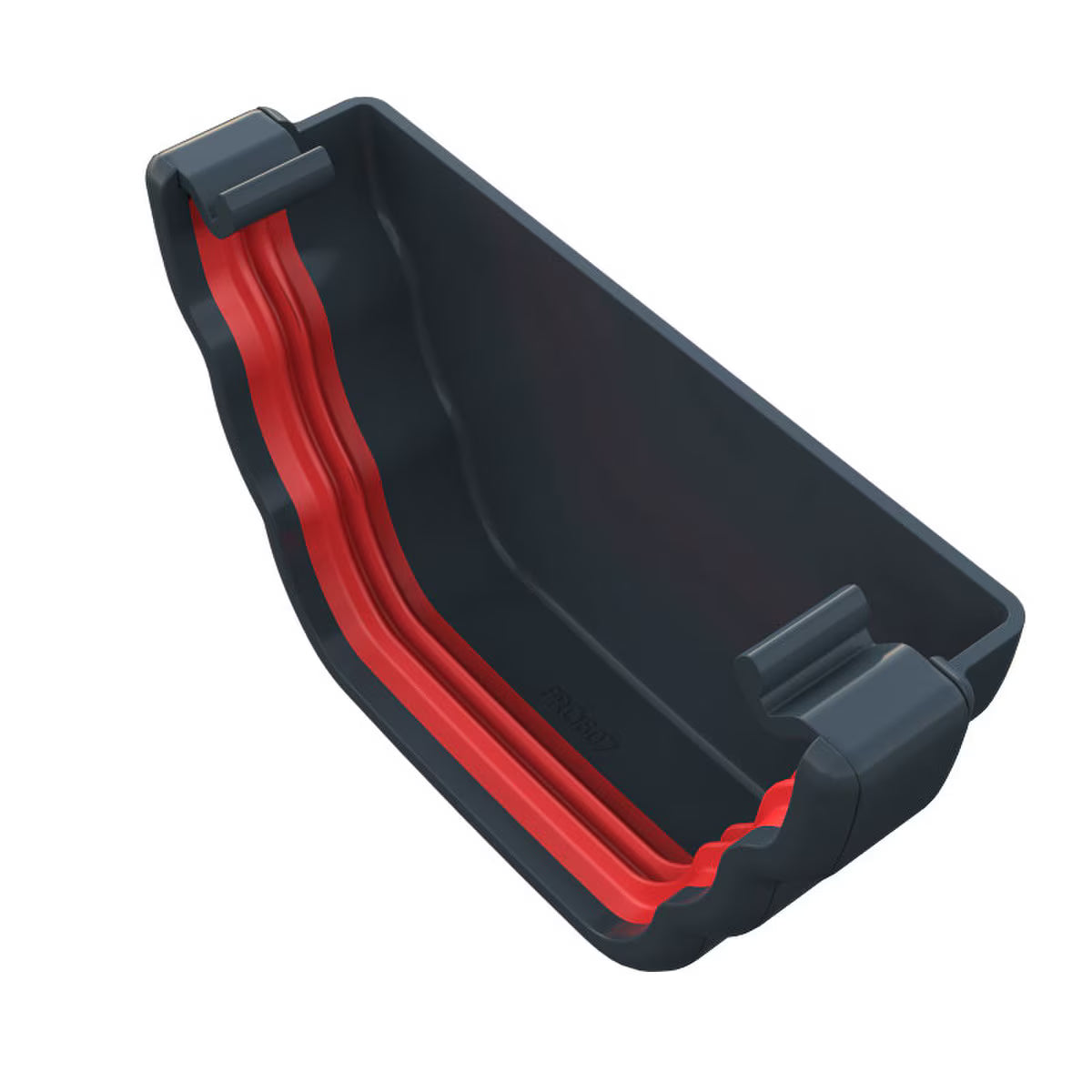 Freefoam Freeflow 135mm Ogee Gutter External Stop End - Anthracite Grey