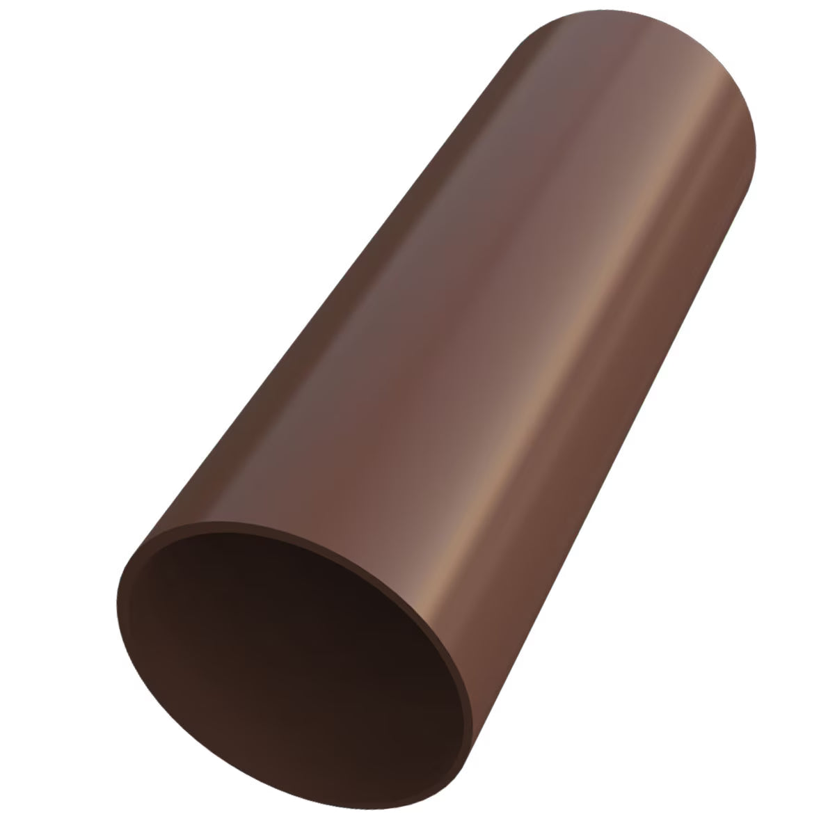 Freefoam Freeflow 68mm Round Downpipe - 2.75m - Leather Brown
