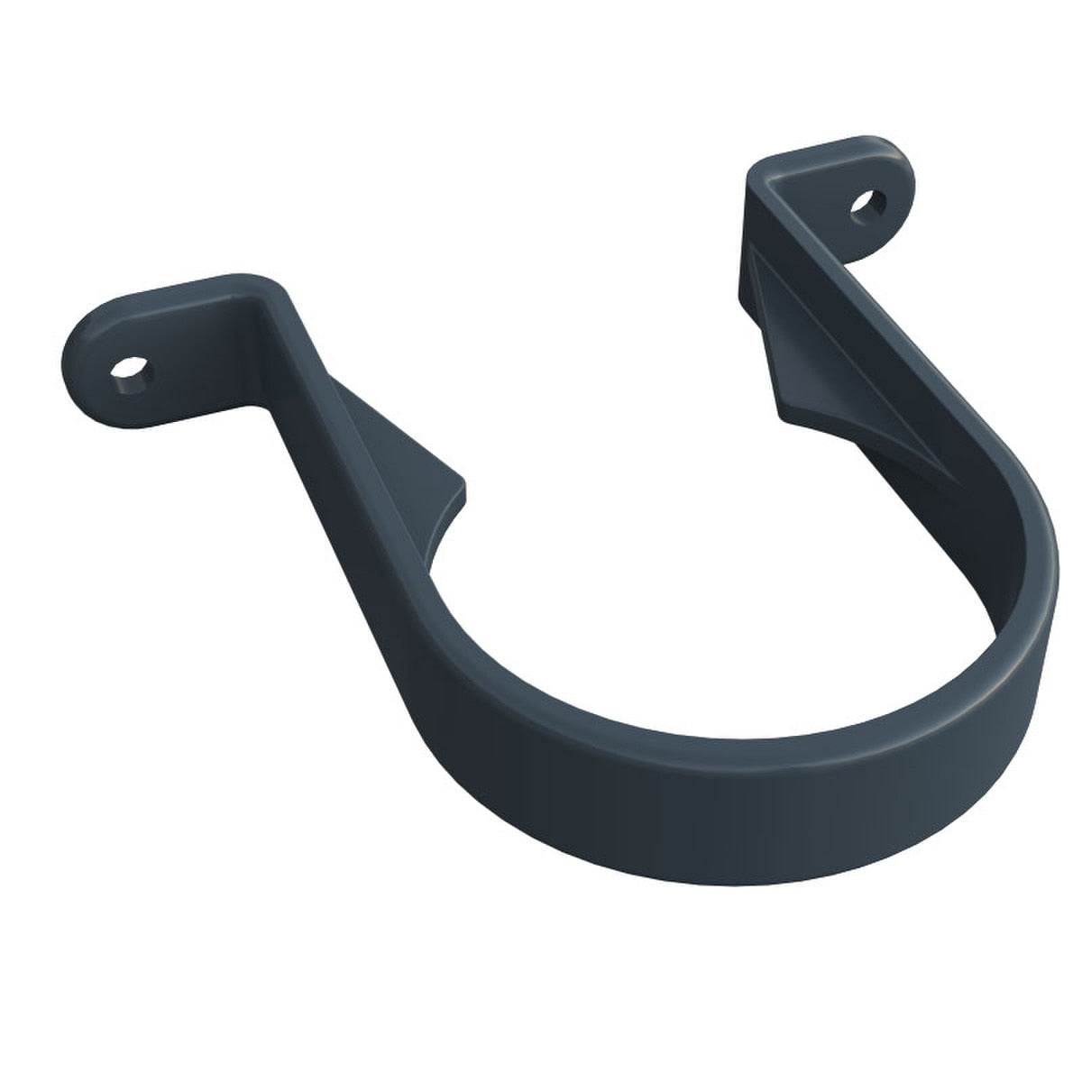 Freefoam Freeflow 68mm Round Downpipe Pipe Clip - Anthracite Grey