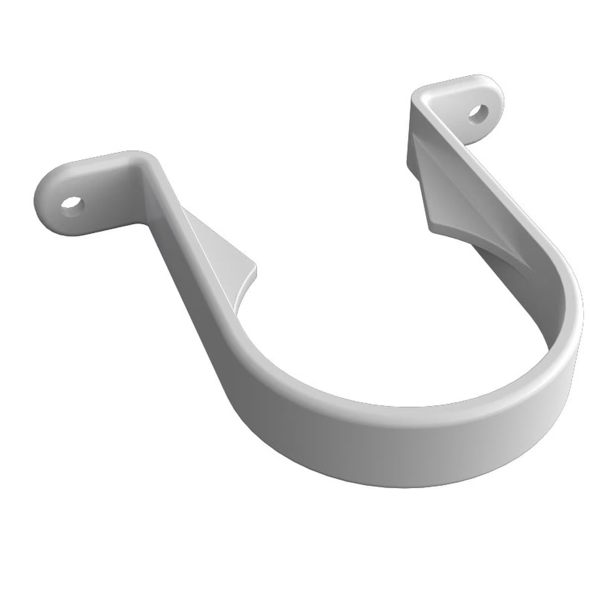 Freefoam Freeflow 68mm Round Downpipe Pipe Clip - White