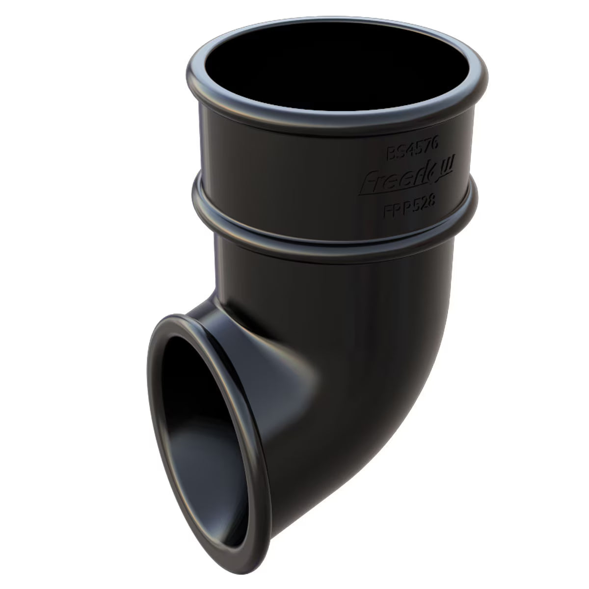 Freefoam Freeflow 68mm Round Downpipe Shoe - Black