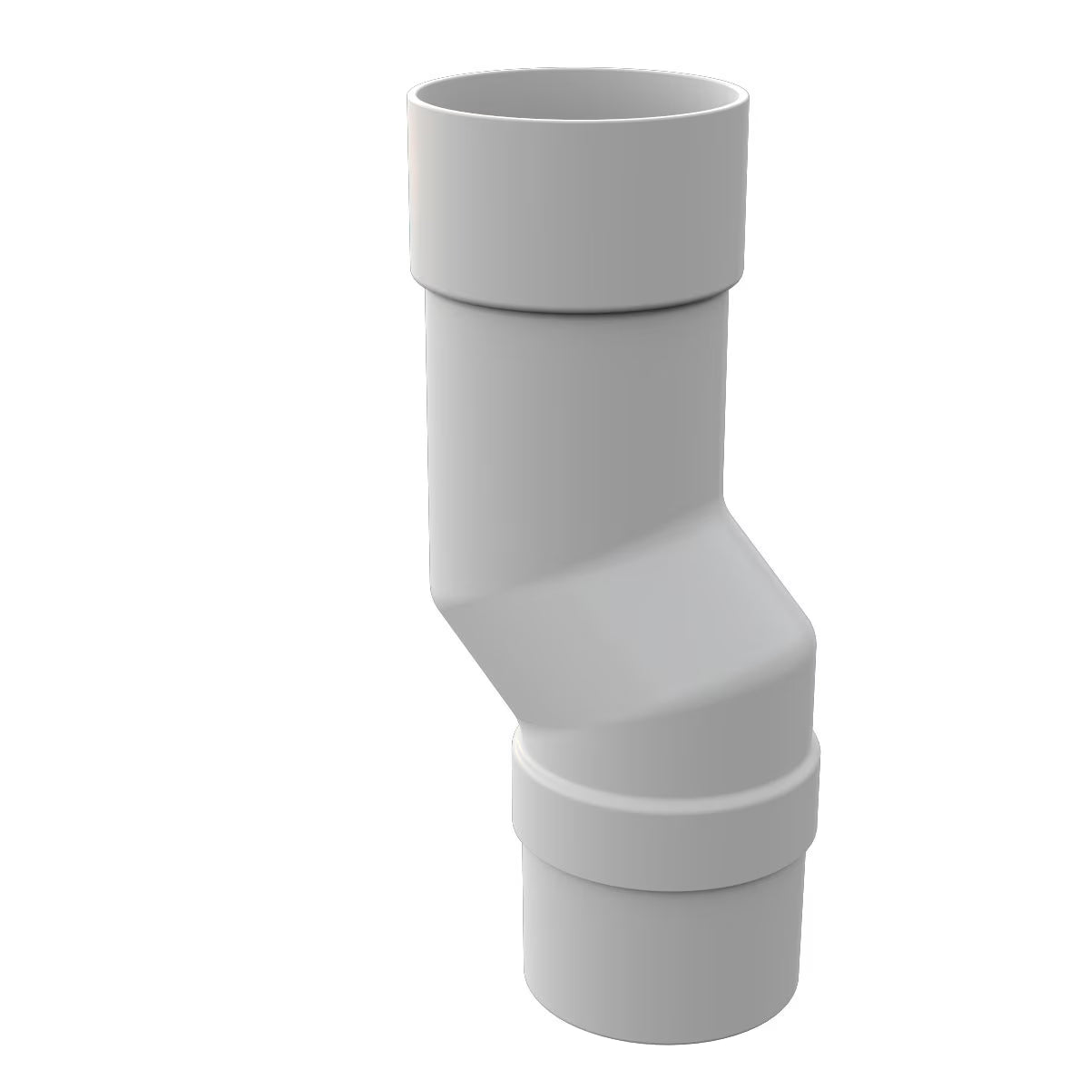 Freefoam Freeflow 68mm Round Downpipe Mini Offset - White