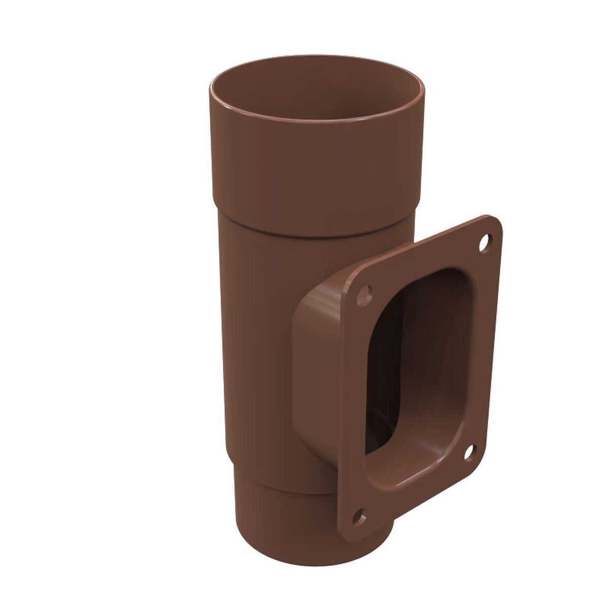Freefoam Freeflow 68mm Round Downpipe Access Pipe - Leather Brown