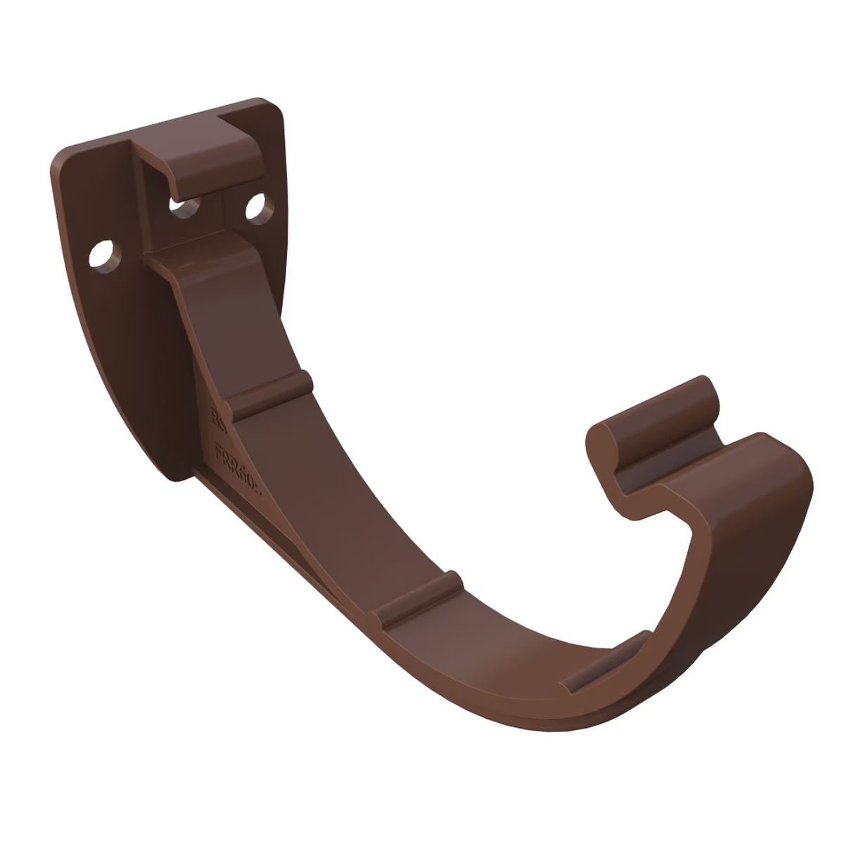 Freefoam Freeflow 112mm Half Round Gutter Fascia Bracket - Leather Brown