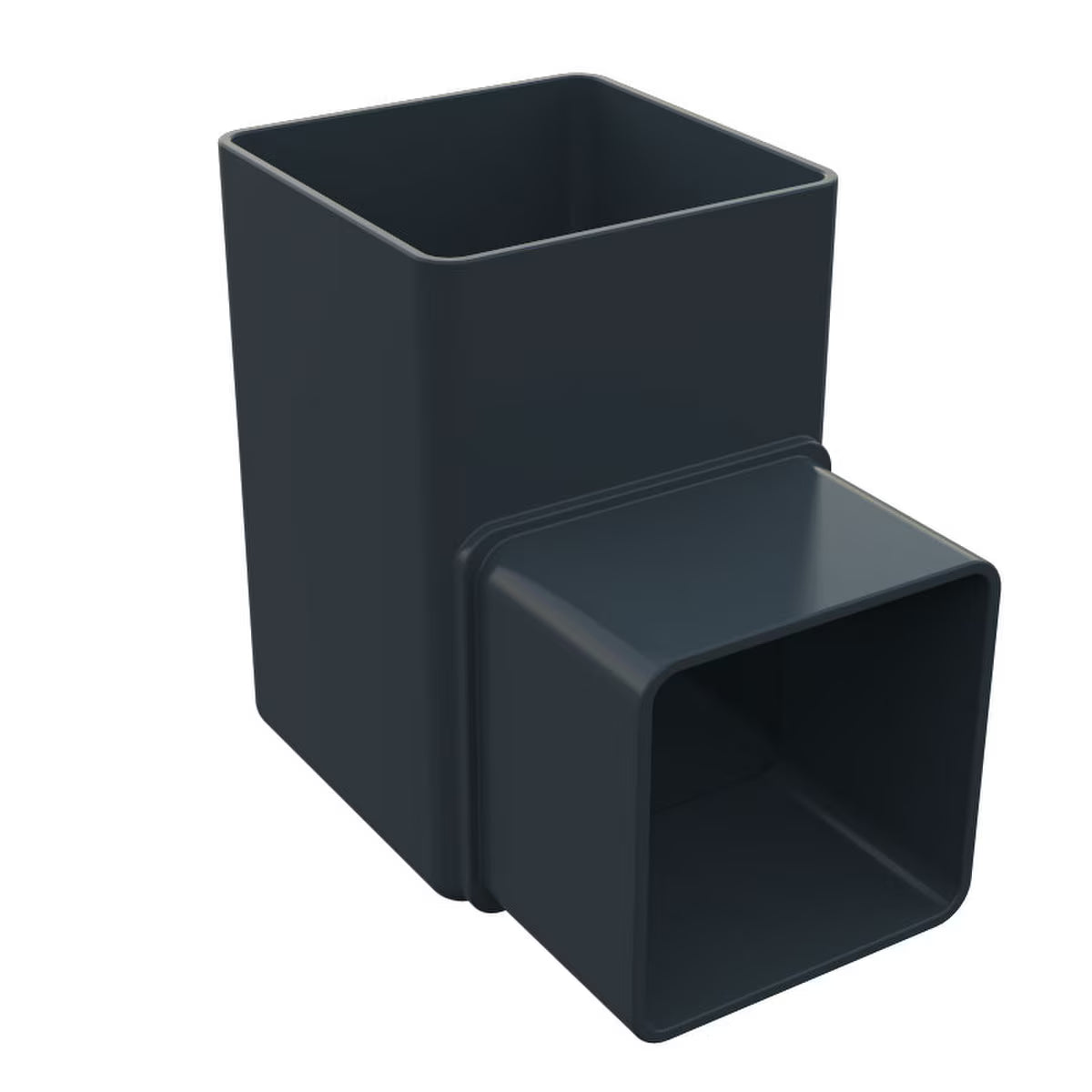 Freefoam Freeflow 65mm Square Downpipe 90 Degree Offset Bend - Anthracite Grey