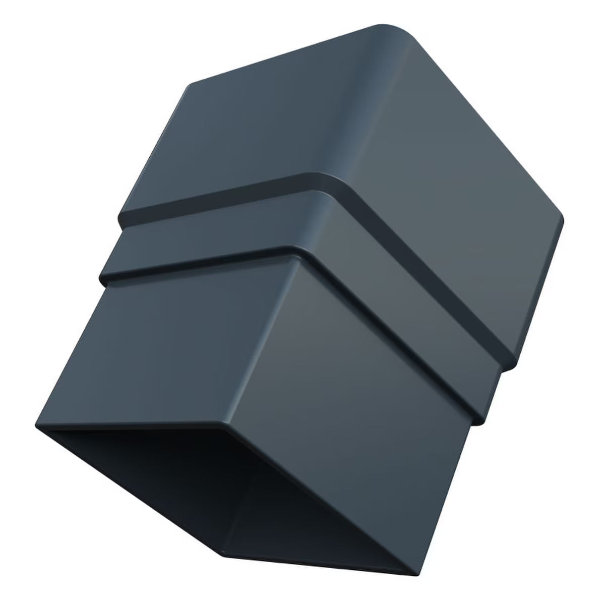 Freefoam Freeflow 65mm Square Downpipe Socket - Anthracite Grey