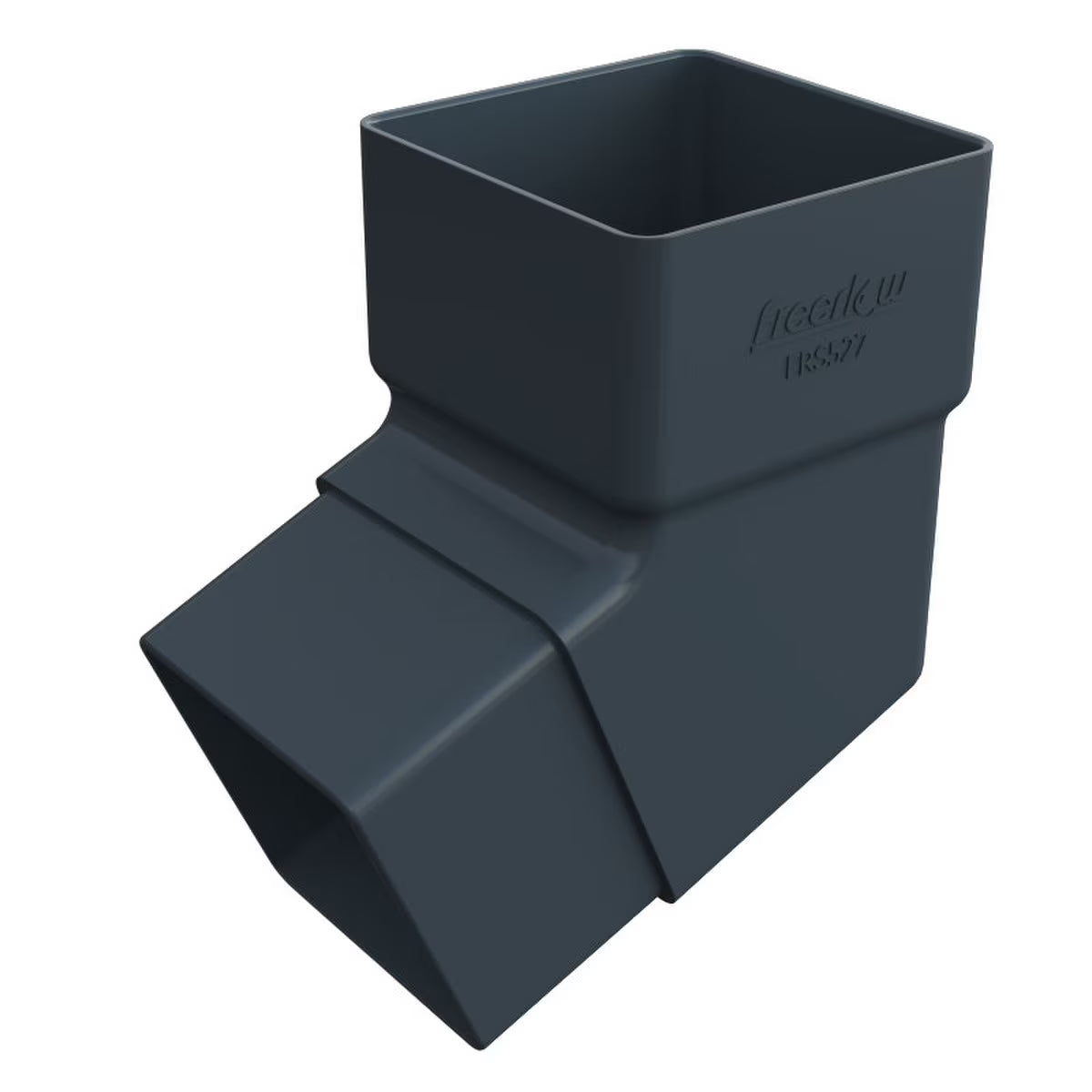 Freefoam Freeflow 65mm Square Downpipe 112 Degree Offset Bend - Anthracite Grey