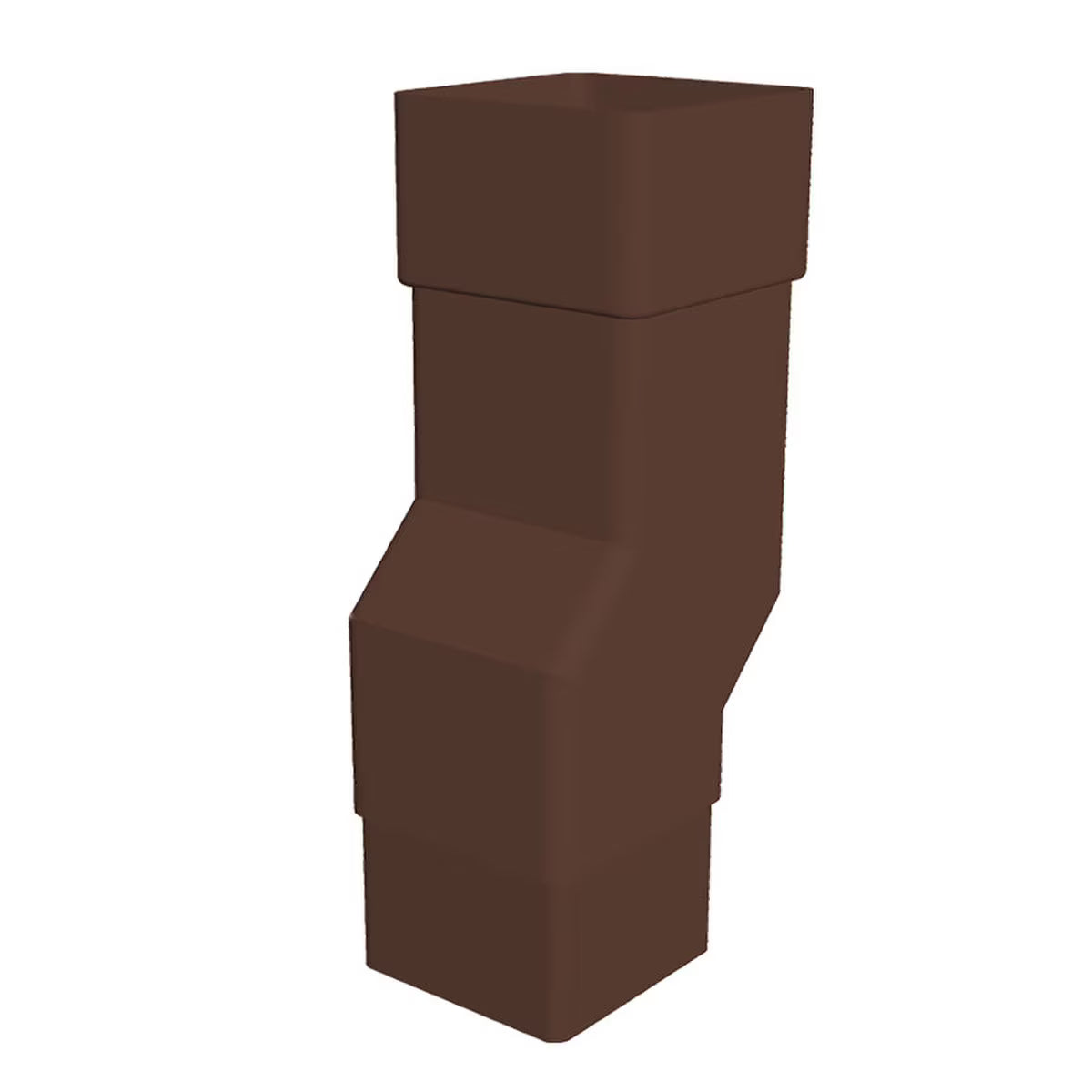 Freefoam Freeflow 65mm Square Downpipe Mini Offset - Leather Brown