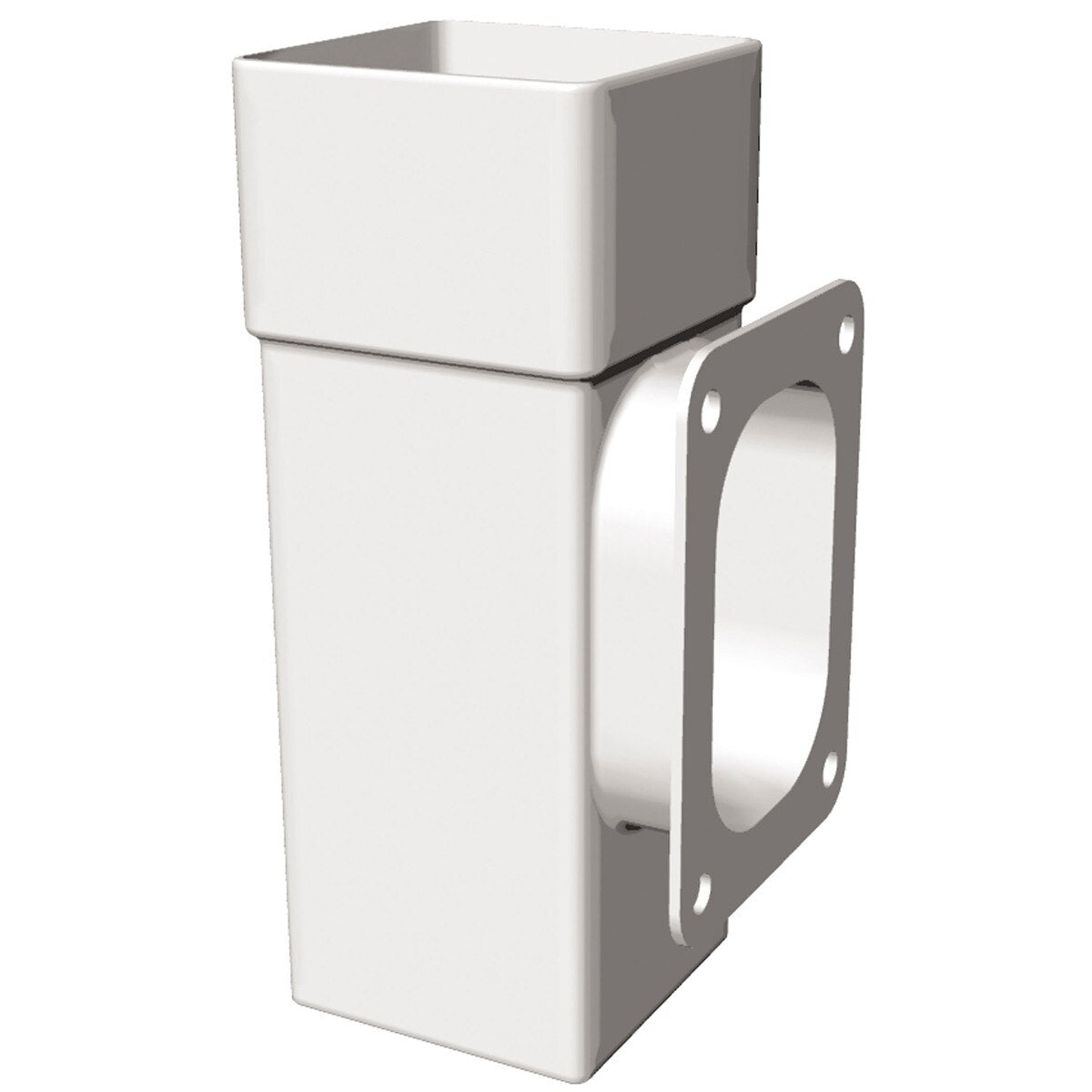Freefoam Freeflow 65mm Square Downpipe Access Pipe - White