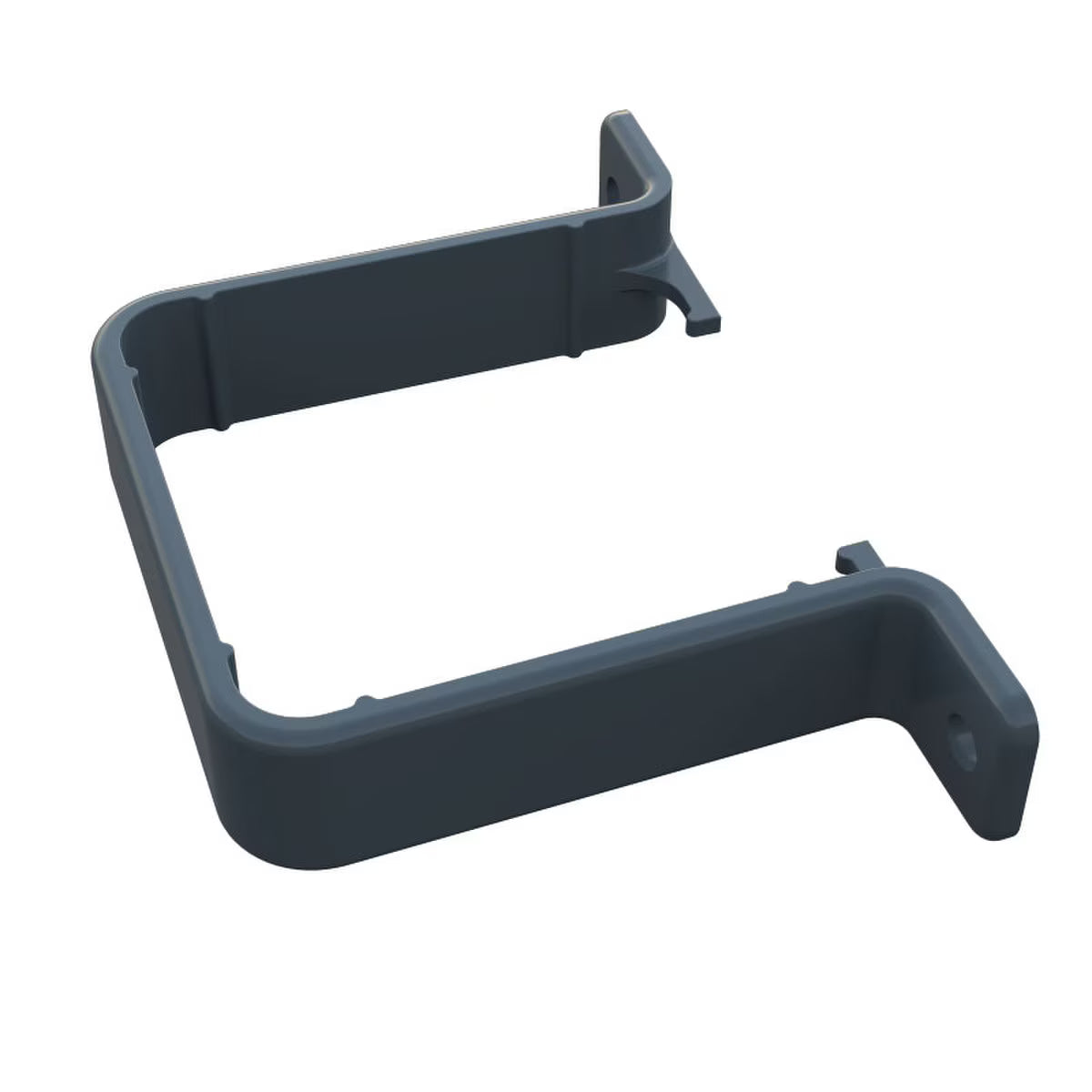 Freefoam Freeflow 65mm Square Downpipe Flush Pipe Clip - Anthracite Grey