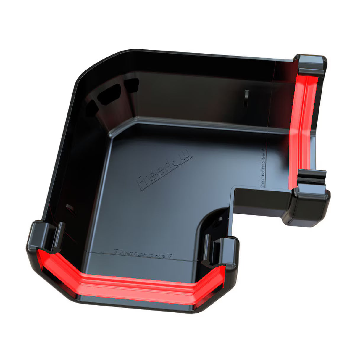 Freefoam Freeflow 114mm Square Gutter 90 Degree Gutter Angle - Black