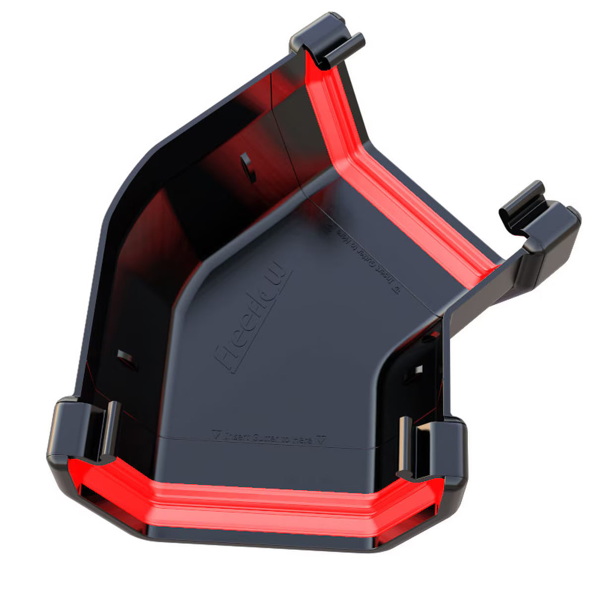 Freefoam Freeflow 114mm Square Gutter 135 Degree Gutter Angle - Black