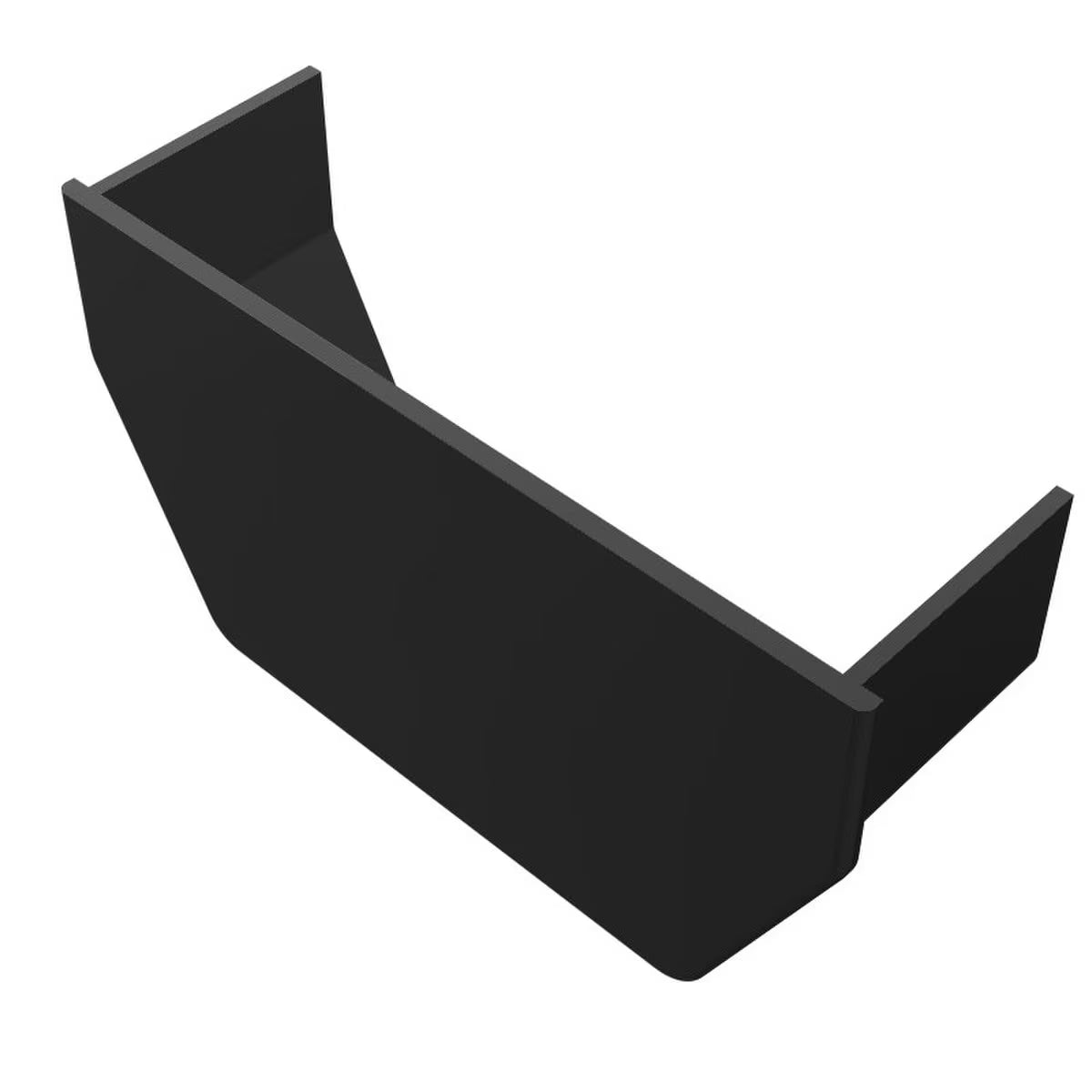 Freefoam Freeflow 114mm Square Gutter Internal Stop End - Black